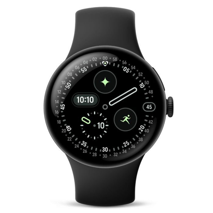 Умные часы Google Pixel Watch 4 45mm Wi-Fi Черный (Matte Black/Obsidian)