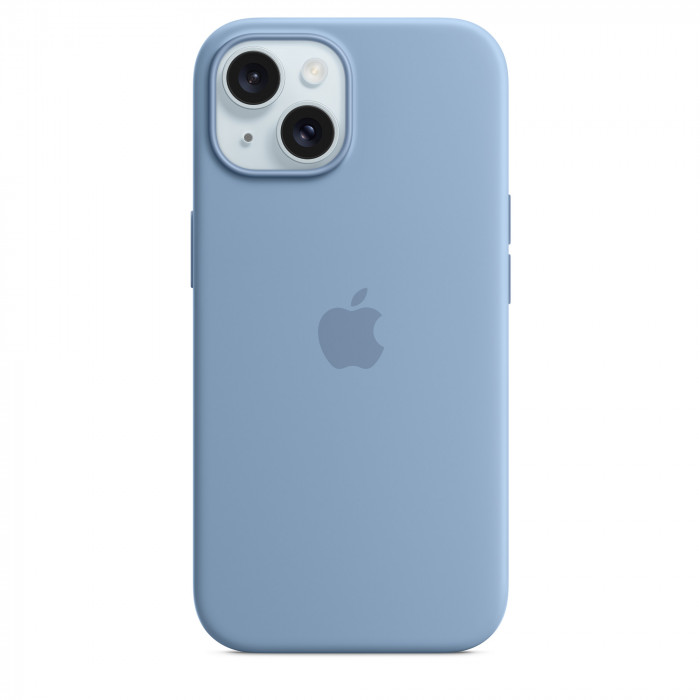 Чехол Silicone Case MagSafe для iPhone 15 Plus Winter Blue | Фото 4 из 7