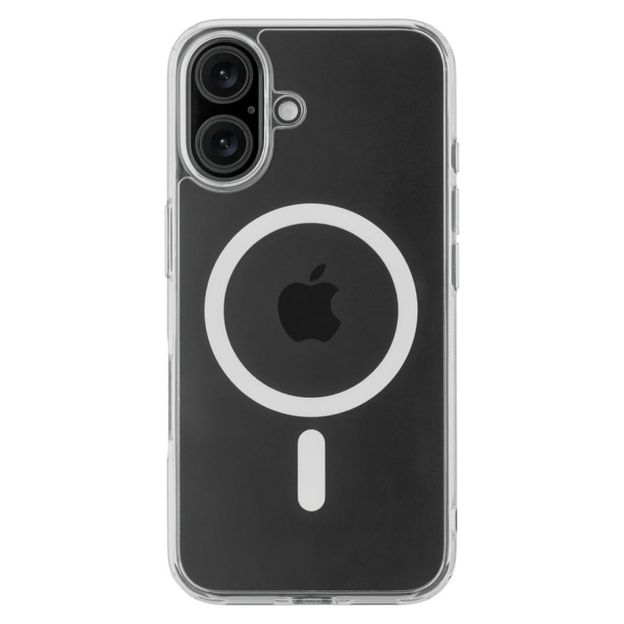 Чехол защитный uBear Real Mag Case для iPhone 16, MagSafe, усиленный, прозрачный