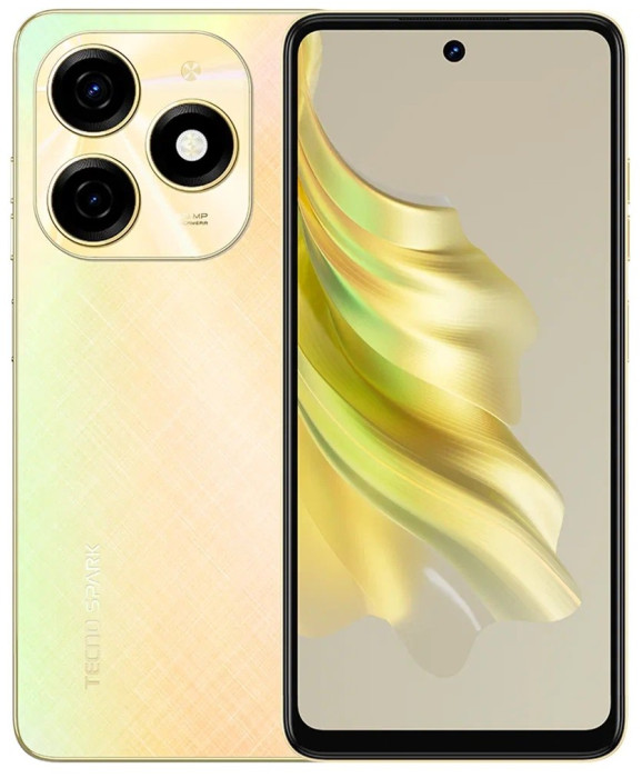 Смартфон Tecno Spark 20 8/256GB Золотой (Neon Gold) EAC | Фото 1 из 5