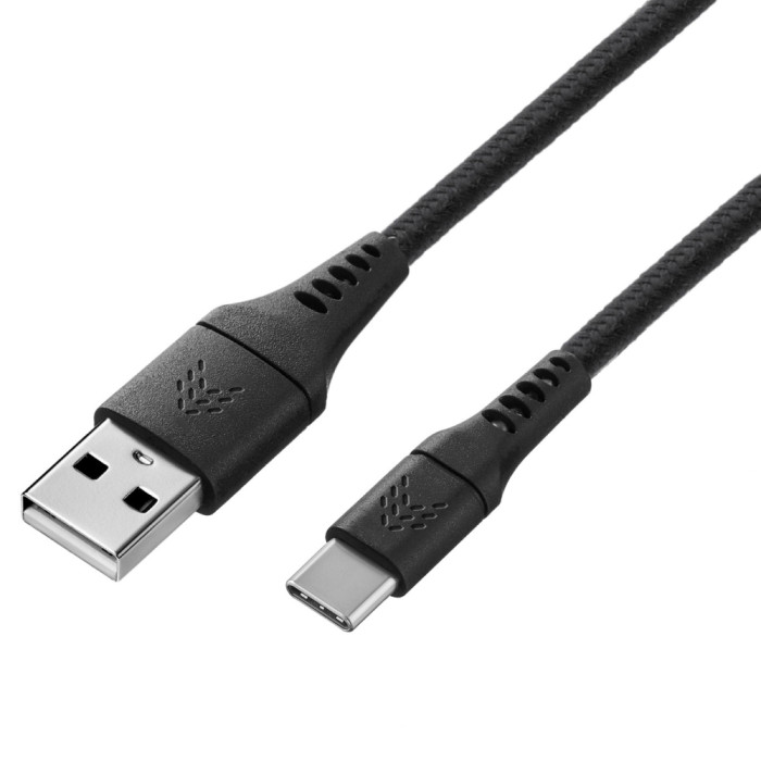 Зарядный кабель Rocket Contact USB-A/USB-C, черный