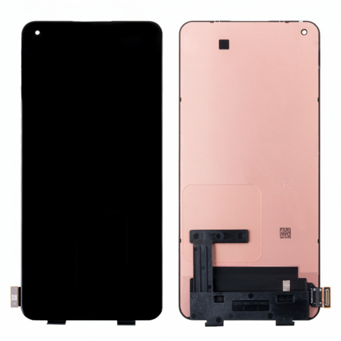 Дисплей для Xiaomi Mi 11 Lite/11 Lite 5G NE в сборе с тачскрином Черный - (AMOLED)