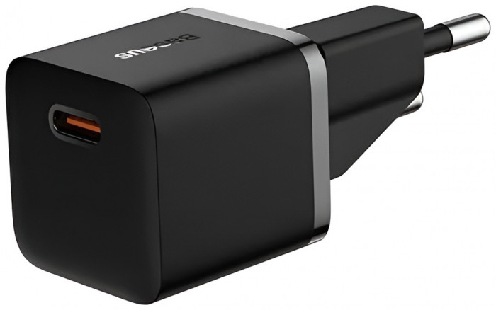 Зарядное устройство Baseus GaN5 Fast Charger(mini) 1C 20W EU (CCGN050101) Черное | Фото 3 из 4