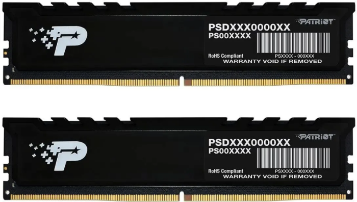 Оперативная память 64Gb DDR5 4800MHz Patriot Signature Premium (PSP564G4800KH1) (2x32Gb KIT)