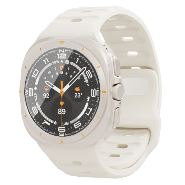 Ремешок силиконовый VLP Pulse Band для Samsung Galaxy Watch Ultra 47 мм, белый