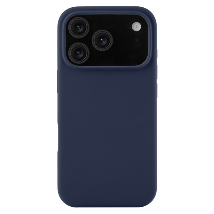 Чехол защитный uBear Touch Mag Case для iPhone 17 Pro, MagSafe совместимый, силикон, софт-тач, темно-синий