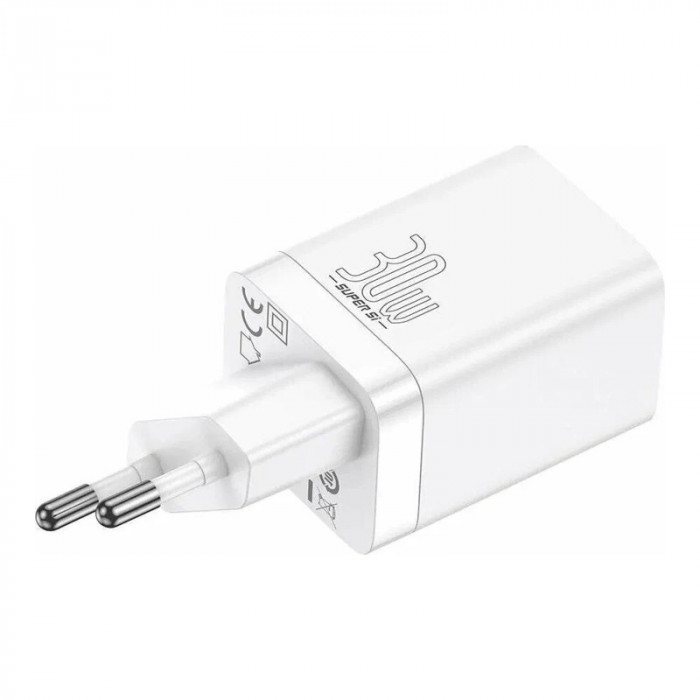 Зарядное устройство Baseus Super Si Pro Type-C to USB 30W Белый (CCSUPP-E02) | Фото 4 из 7