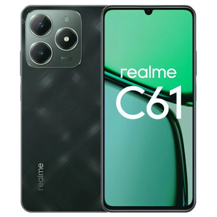 Смартфон Realme C61 6/128GB Зеленый (Green) EAC | Фото 1 из 3