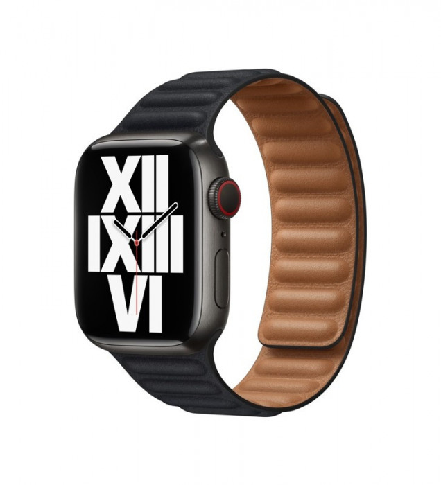 Ремешок Leather Link для Apple Watch 38/40/41mm Серый (Midnight) | Фото 2 из 2