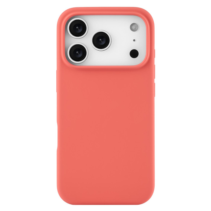 Чехол защитный uBear Touch Mag Case для iPhone 17 Pro, MagSafe совместимый, силикон, софт-тач, коралловый