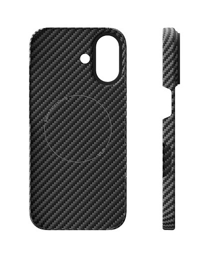 Чехол защитный VLP Kevlar Case с MagSafe для iPhone 17, черный