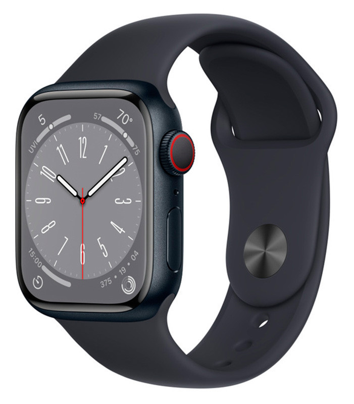 Apple Watch Series 8 41mm GPS Midnight Aluminum Case with Sport Band Midnight