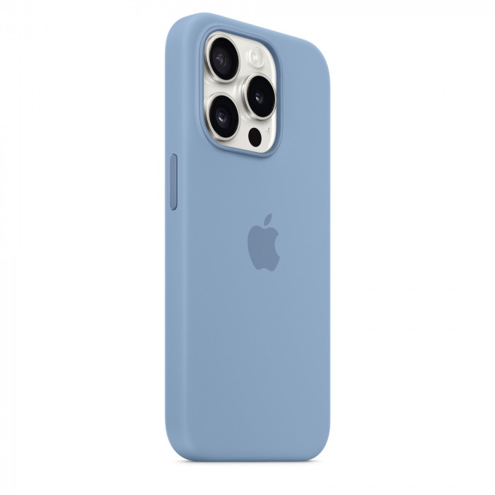 Чехол Silicone Case MagSafe для iPhone 15 Pro Winter Blue