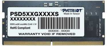 Оперативная память 16Gb DDR5 4800MHz Patriot Signature SO-DIMM (PSD516G480081S)