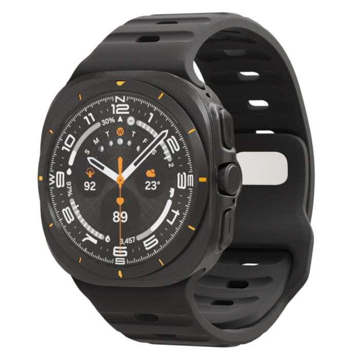 Ремешок силиконовый VLP Pulse Band для Samsung Galaxy Watch Ultra 47 мм, черный