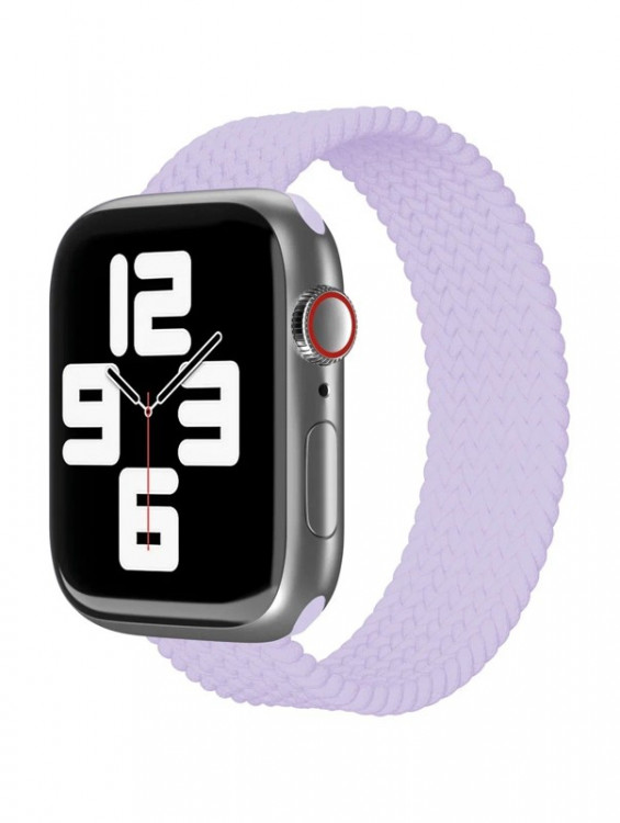 Ремешок нейлоновый плетёный VLP для Apple Watch 42/44/45 L/XL фиолетовый