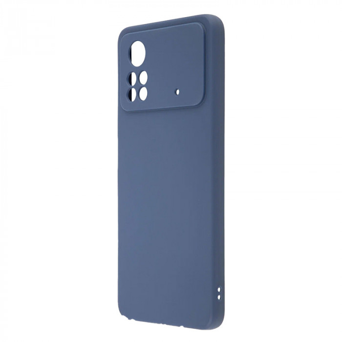 Чехол Silicone case для POCO X4 Pro Синий