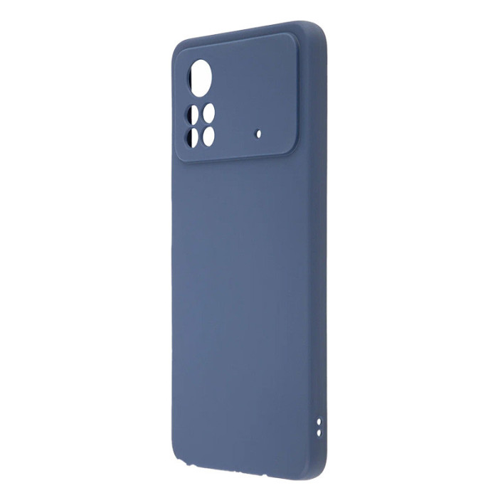 Чехол Silicone case для POCO X4 Pro Синий