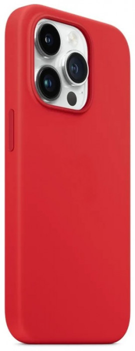 Чехол Silicone Case with Magsafe для iPhone 14 Pro Max Красный (Product Red) + iC