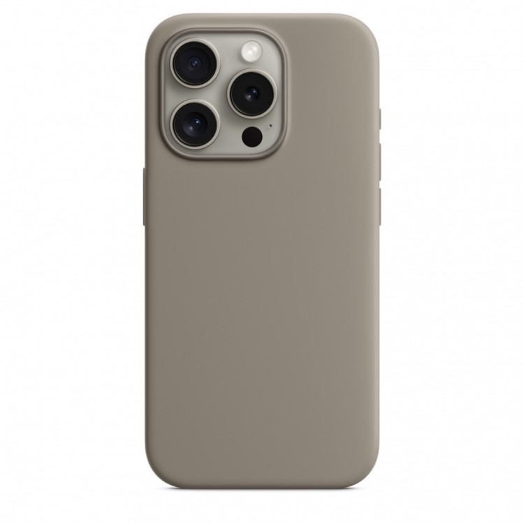 Чехол Silicone Case MagSafe для iPhone 15 Pro Max Clay