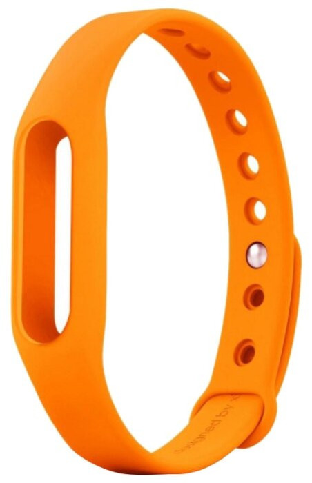 Силиконовый ремешок для Mi Band Оранжевый | Фото 2 из 2