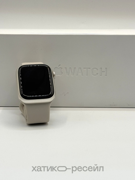 Б/у Умные часы Apple Watch Series 8 41mm GPS Aluminum Case with Sport Band Starlight