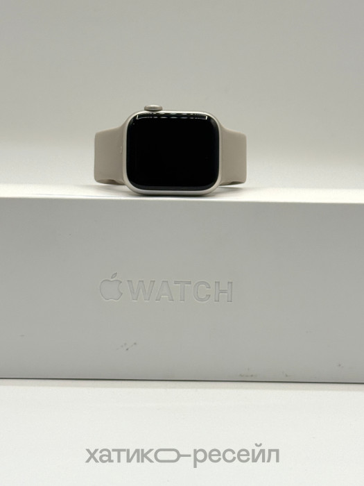 Б/у Умные часы Apple Watch Series 8 41mm GPS Aluminum Case with Sport Band Starlight | Фото 2 из 5