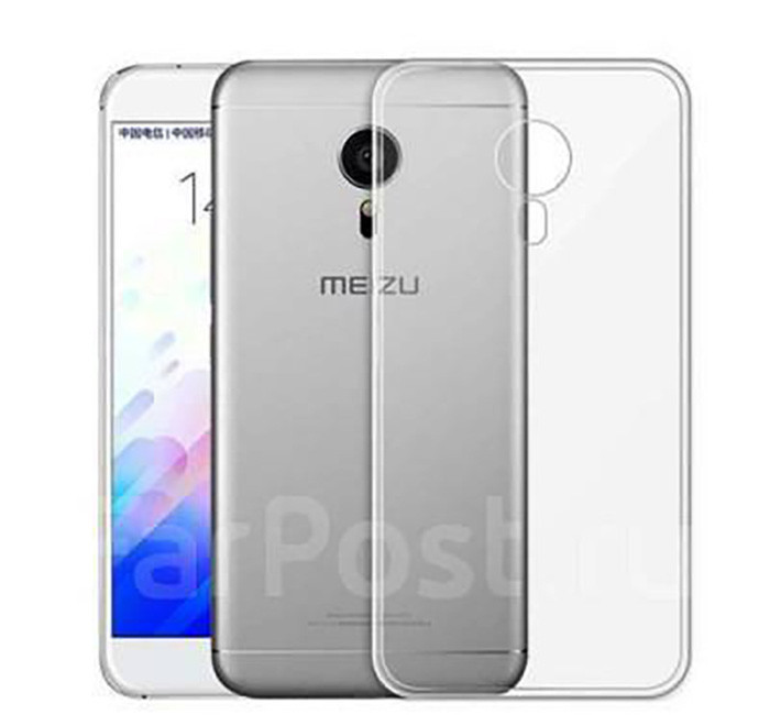 Чехол-накладка силиконовая для Meizu M2 Note Прозрачный | Фото 2 из 2