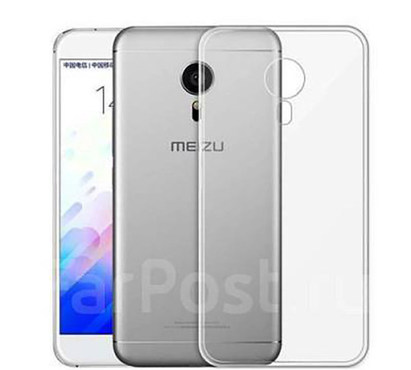 Чехол-накладка силиконовая для Meizu M3 Note Прозрачный | Фото 2 из 2