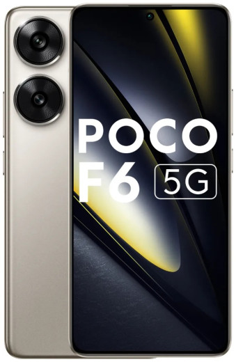 Смартфон Poco F6 12/512GB Золотистый (Titanium Gold) — 