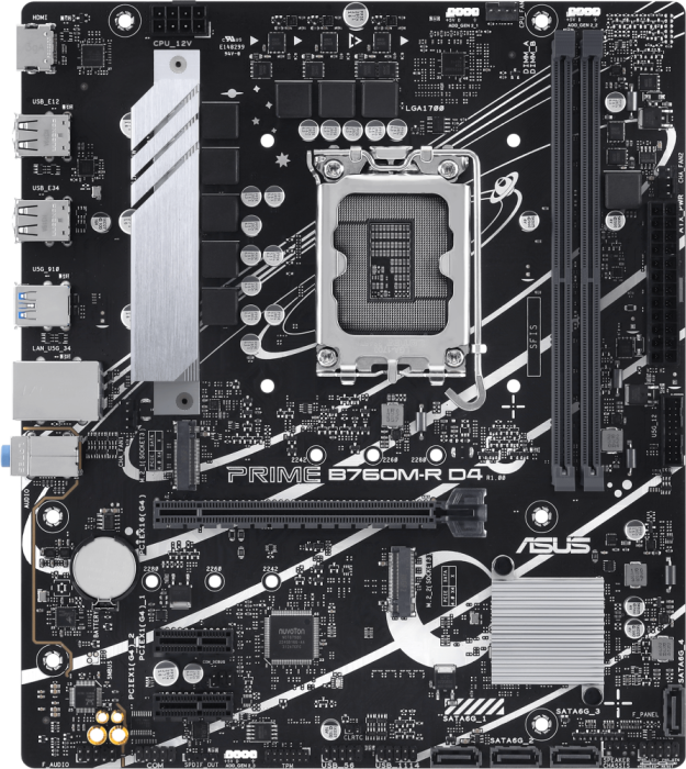 Материнская плата ASUS PRIME B760M-R D4