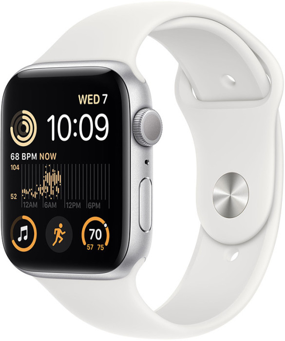 Умные часы Apple Watch SE 2022 40mm Aluminum Case with Sport Band Серебристый | Фото 4 из 4