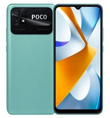 Смартфон Poco C40 4/64GB Зеленый (Coral Green) | Фото 2 из 2