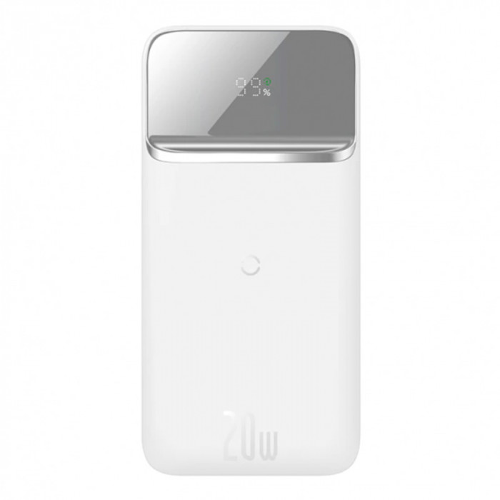 Внешний аккумулятор Baseus Magnetic Wireless Fast Charging 10000 mAh Белый (PPCX010202)