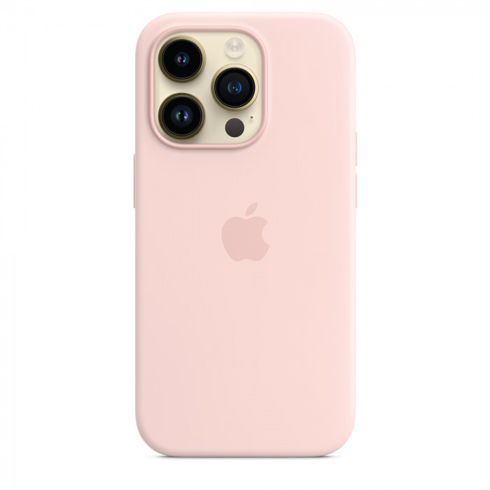 Чехол Silicone Case MagSafe для iPhone 14 Pro Chalk Pink