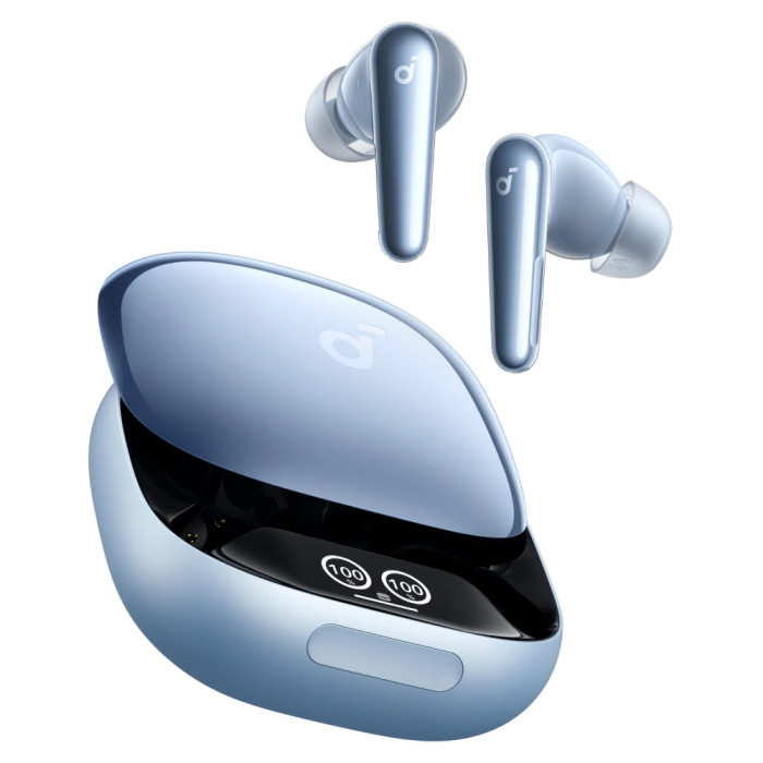 Беспроводные наушники Anker Soundcore Liberty 4 Pro Голубой глянец (Glossy Light Blue)
