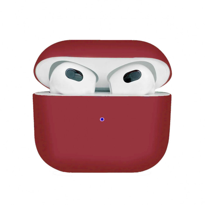 Чехол Silicone Case Protection на AirPods 3 Малиновый | Фото 2 из 2