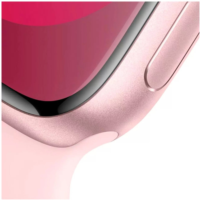 Умные часы Apple Watch Series 9 45mm GPS Aluminum Case with Sport Band Pink | Фото 3 из 4