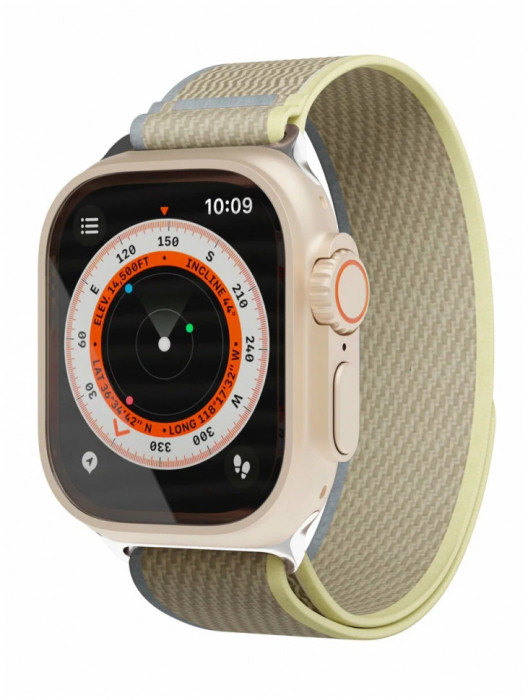 Ремешок нейлоновый Trail Band VLP для Apple Watch 42/44/45/49mm Бежевый-желтый