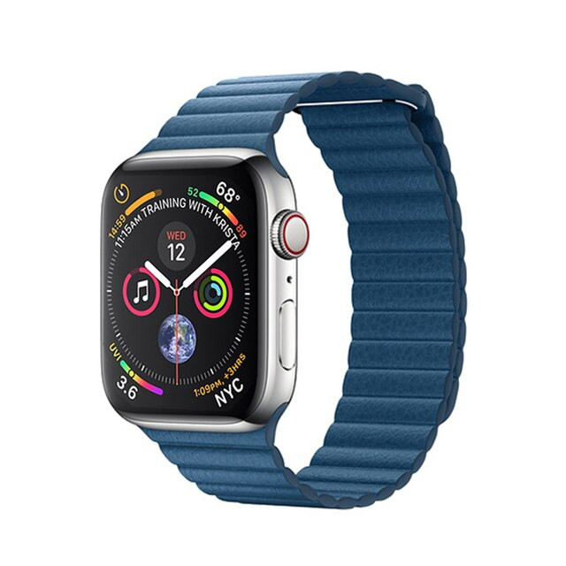 Ремешок для Apple Watch Leather Loop 38/40/41mm Голубой