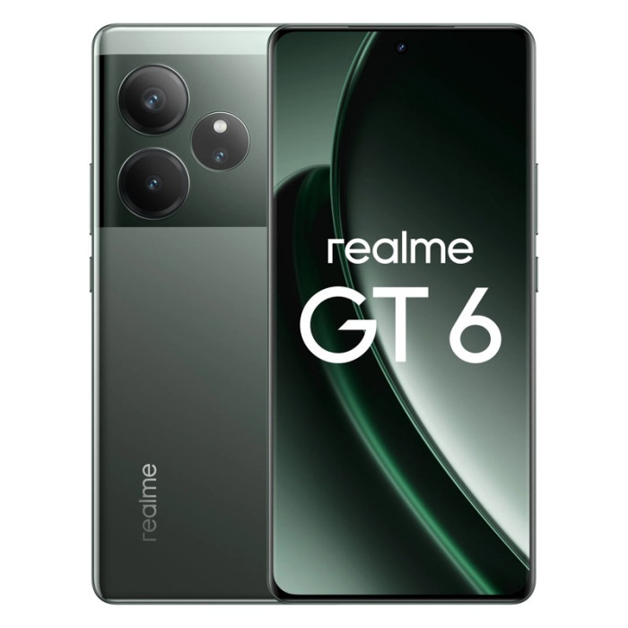 Смартфон Realme GT 6 12/512GB Зеленый (Green) | Фото 1 из 10