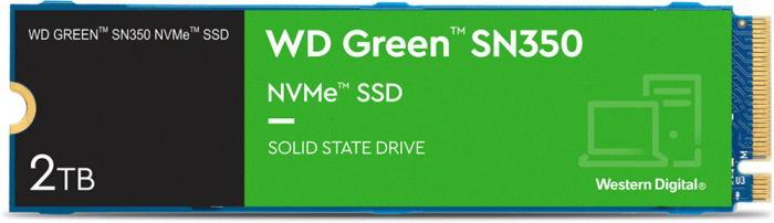 Накопитель SSD 2Tb WD Green SN350 (WDS200T3G0C)