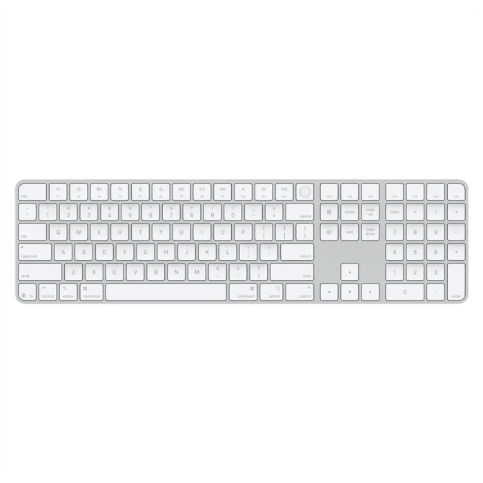 Клавиатура Apple Magic Keyboard Touch ID Numeric USB-C белый (MXK73)