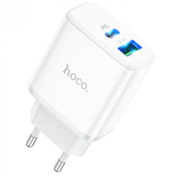 Зарядное устройство HOCO C105A 20W PD + QC3.0 Белый | Фото 1 из 3