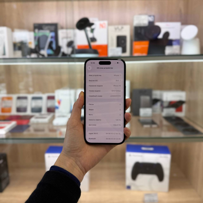 Б/у Смартфон Apple iPhone 16 128GB Черный (Black) nano SIM + eSIM (Без RuStore) | Фото 2 из 5
