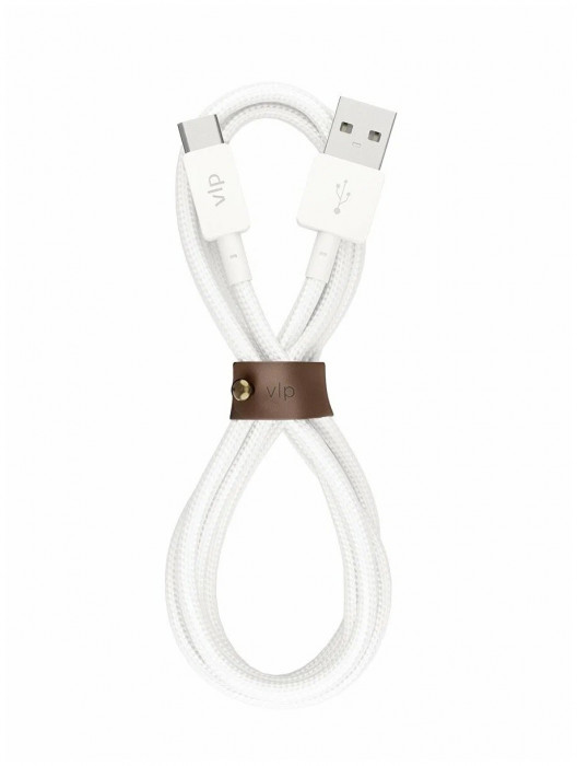 Кабель VLP Nylon Cable USB A - USB C, 1.2м, Белый