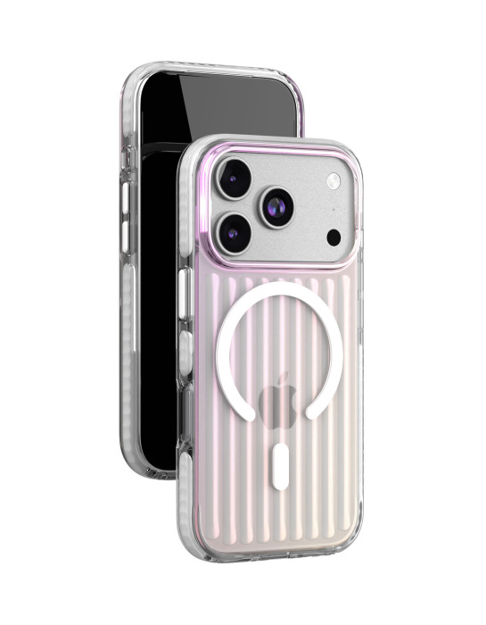 Чехол защитный VLP Pulse Case с MagSafe для iPhone 17 Pro Max, перламутровый