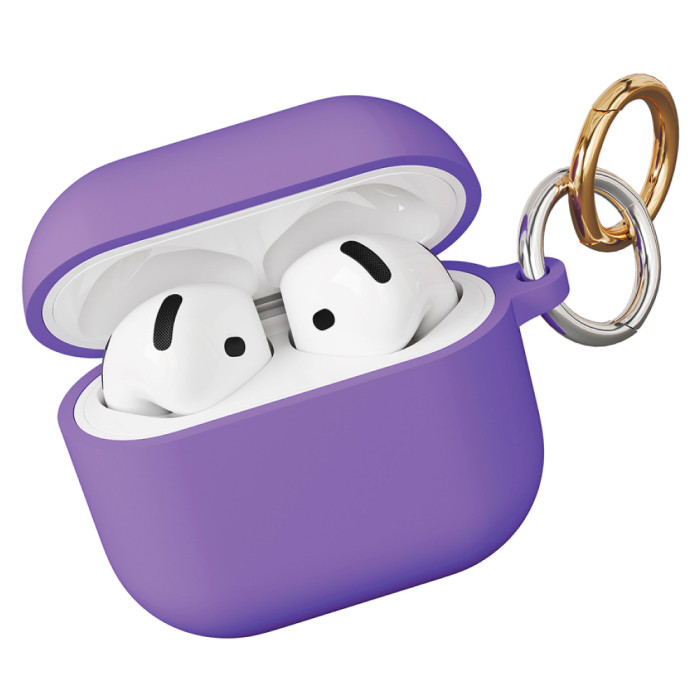 Чехол защитный VLP Charm Case для AirPods 4, лавандовый