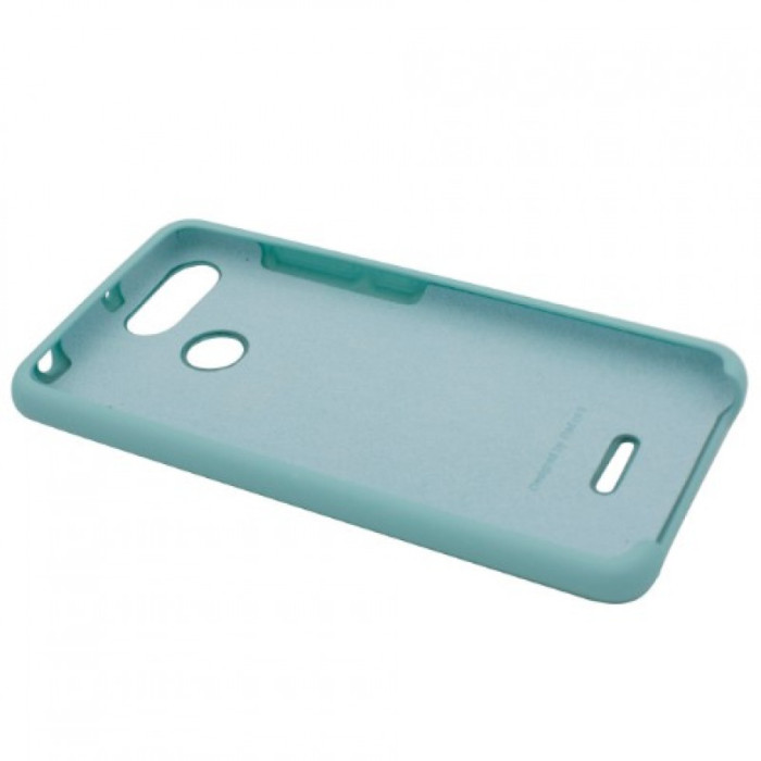 Чехол-накладка Silicone Cover для Xiaomi Redmi 6 Сине-зеленый | Фото 2 из 2