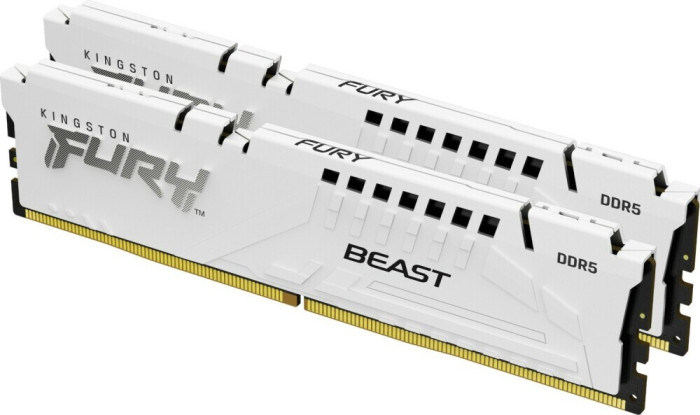 Оперативная память 64Gb DDR5 5200MHz Kingston Fury Beast White (KF552C40BWK2-64) (2x32Gb KIT)